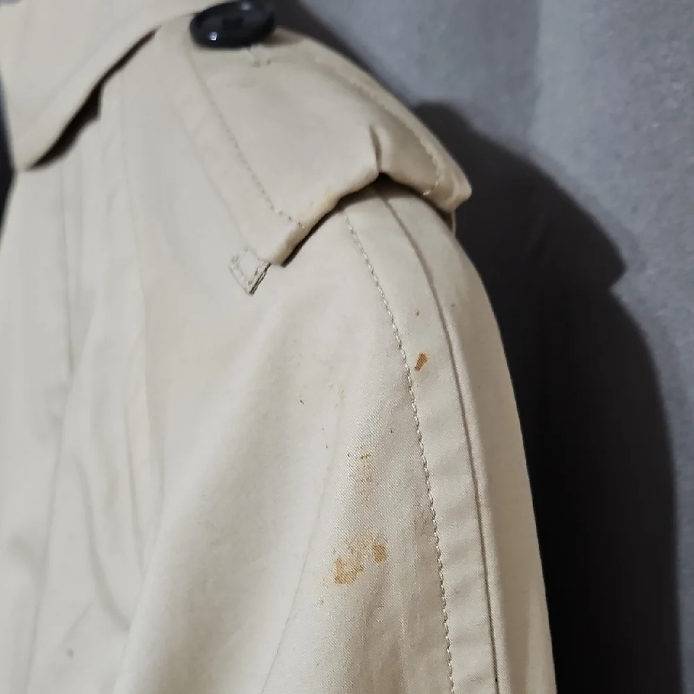 Coach Tan Trench Coat with Black Accents - Picture 4 of 5